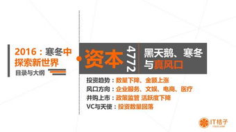 一文讀懂2016年中國互聯網創業與投資 風口、資本與拐點